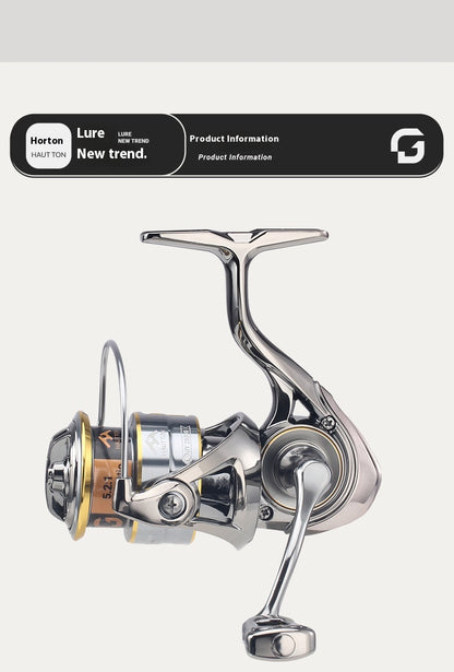 Micro Spinning Wheel Carbon Body Only 165g Long Casting Lure Fishing Reel 6+1 Bearing Screw-in Fishing Reel
