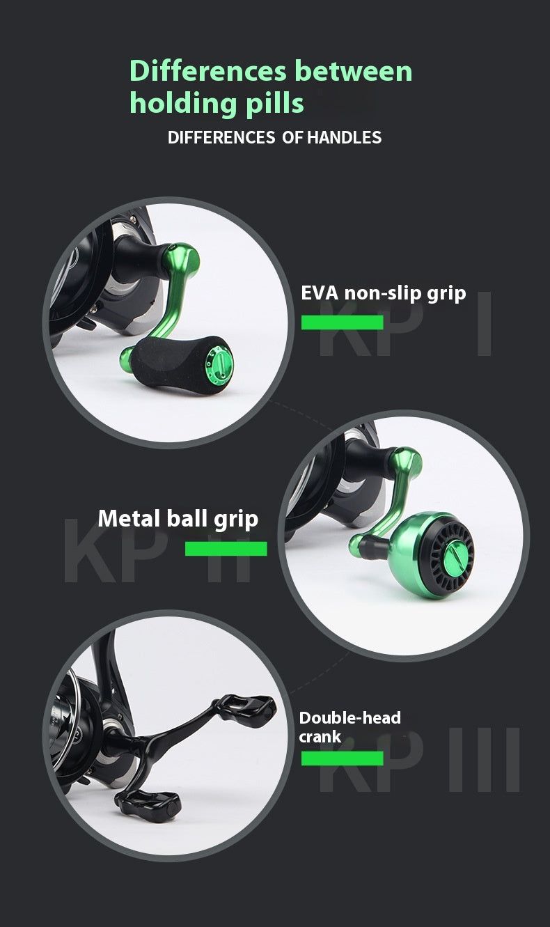 Full Metal Line Cup Lure Spinning Reel Wholesale Fishing Reel Long Casting Sea Rod Reel Sea Fishing Reel Snakehead Fishing Reel KP