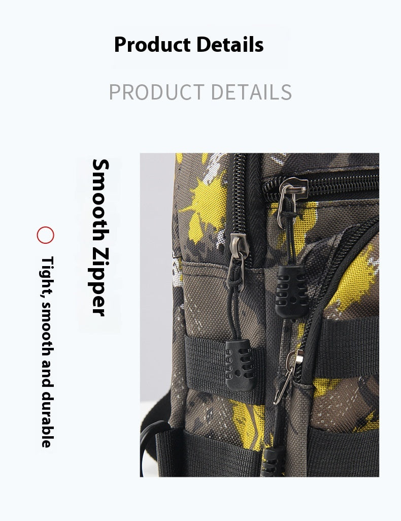 Lure Bag 2025 New Multifunctional Fishing Bag with Rod Insert Camouflage Outdoor Single Shoulder Crossbody Bag Lure Waist Bag