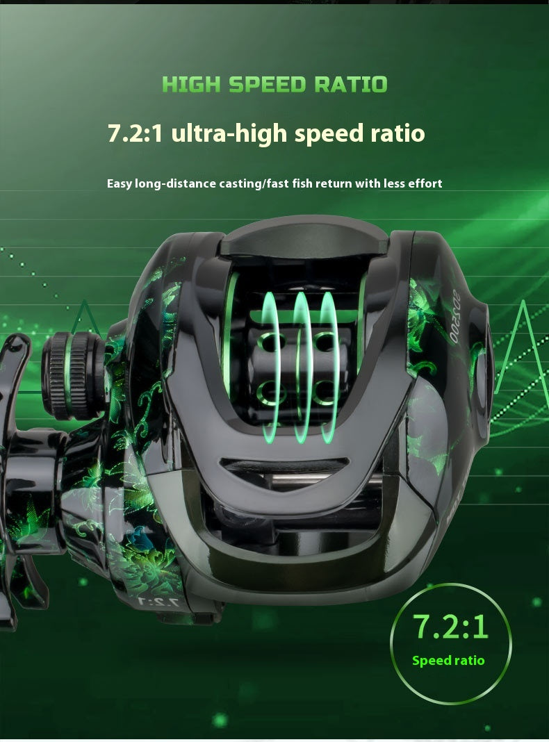 Anti-Explosion Line Water Drop Reel Wholesale Metal Lure Reel Long Casting Fishing Reel Lei Qiang Black Fishing Reel Sea Fishing Reel