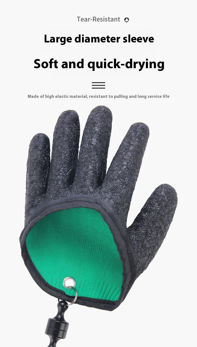 Lure Anti-Slip Fishing Gloves Multi-Functional Fishing Latex Gloves Anti-Puncture Waterproof Sea Fishing Gloves