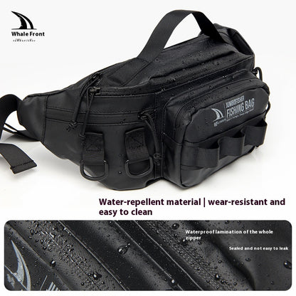 Waterproof Lure Waist Bag Wholesale Multifunctional Outdoor Fishing Bag Shoulder Bag Large Capacity Single Shoulder Crossbody Lure Bag