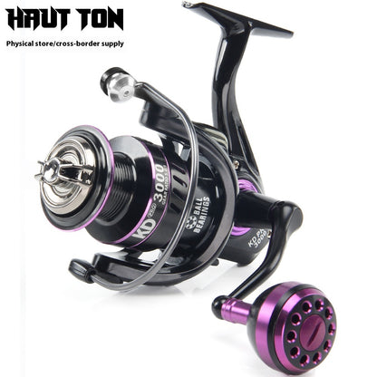 Fishing Reel Full Metal Line Cup Fishing Reel Sea Fishing Reel Spinning Reel Sea Rod Reel Long Casting Lure Reel Fishing Line Reel KD