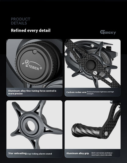 Xinghe SDS Electromagnetic Brake Water Drop Reel Noise Carbon Fishing Reel Fifth Generation Drag Alarm Bluetooth Fishing Reel