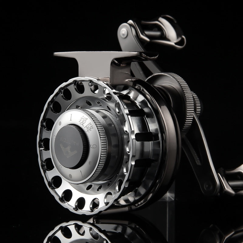 Micro Lead Raft Wheel Front Casting Wheel Bridge Raft Boat Raft Wheel Ice Fishing Wheel One-Key Magnetic Brake Slow-Descent Raft Fishing Wheel