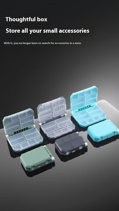 Lure Accessories Storage Box with Pins, Eight-Shaped Rings, Jig Head Hooks, Crankbaits, and Lead Sinkers, Detachable Space