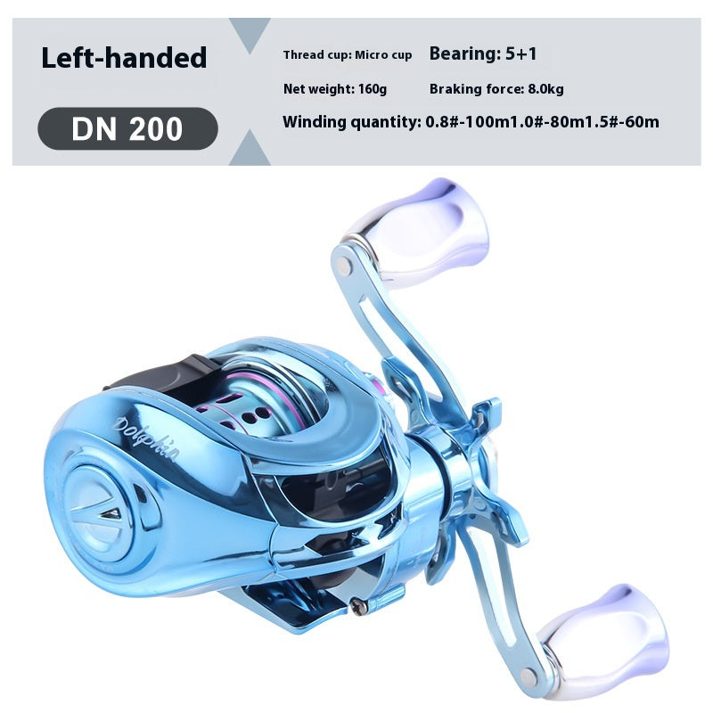 Triple Brake Anti-Explosion Line Water Drop Reel Lure Casting Reel 5+1 Micro Fishing Reel Cross-Border Fishing Reel DN