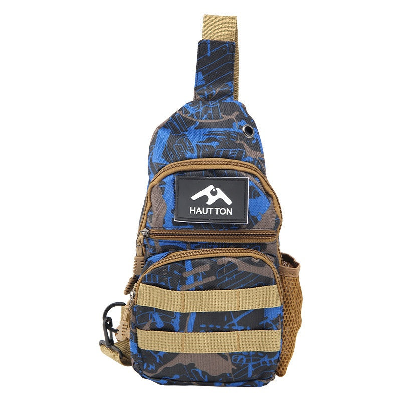 Lure Bag 2025 New Multifunctional Fishing Bag with Rod Insert Camouflage Outdoor Single Shoulder Crossbody Bag Lure Waist Bag