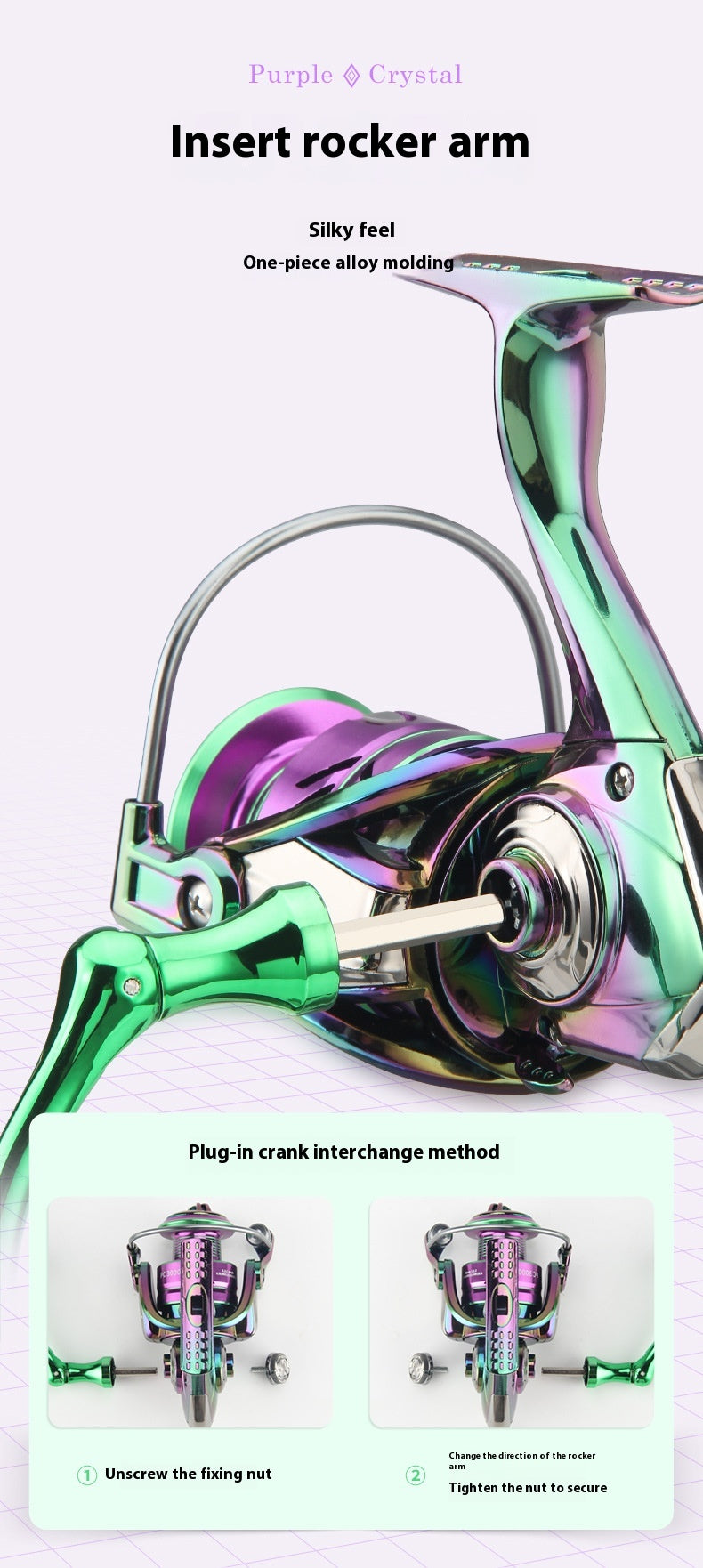 Electroplated Colorful Spinning Wheel Wholesale Gap-Free Fishing Reel 3+1 Bearing Fishing Line Reel Metal Line Cup Long Casting Reel