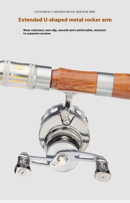 Ice Fishing Reel Winter Fishing Reel Raft Fishing Reel Double Arm High Leg Fishing Reel Point Release Line Raft Reel Front Fishing Reel