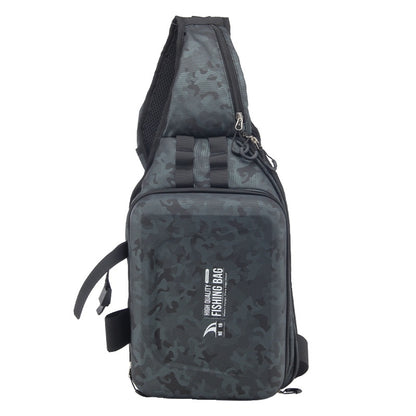 Large Capacity Fishing Bag Wholesale Multifunctional Hard Shell Crossbody Bag Waterproof Lure Bag Can Hang Rod and Fish Controller