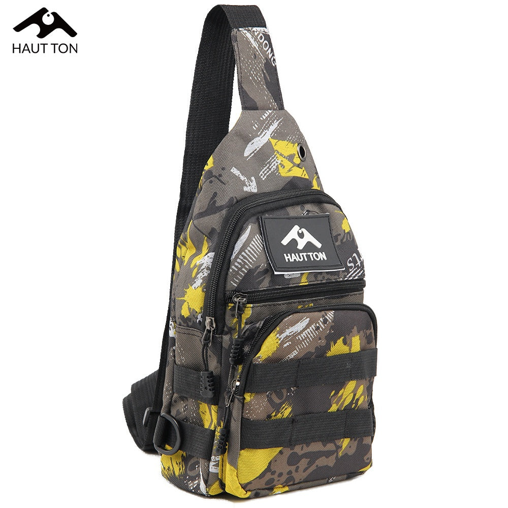 Lure Bag 2025 New Multifunctional Fishing Bag with Rod Insert Camouflage Outdoor Single Shoulder Crossbody Bag Lure Waist Bag