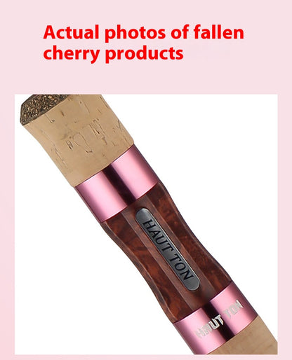 Full Fuji O-Ring 4-Section Micro Lure Rod XUL Ultra Soft Casting Rod Horse Mouth Fiberglass Rod 1.43m Falling Cherry