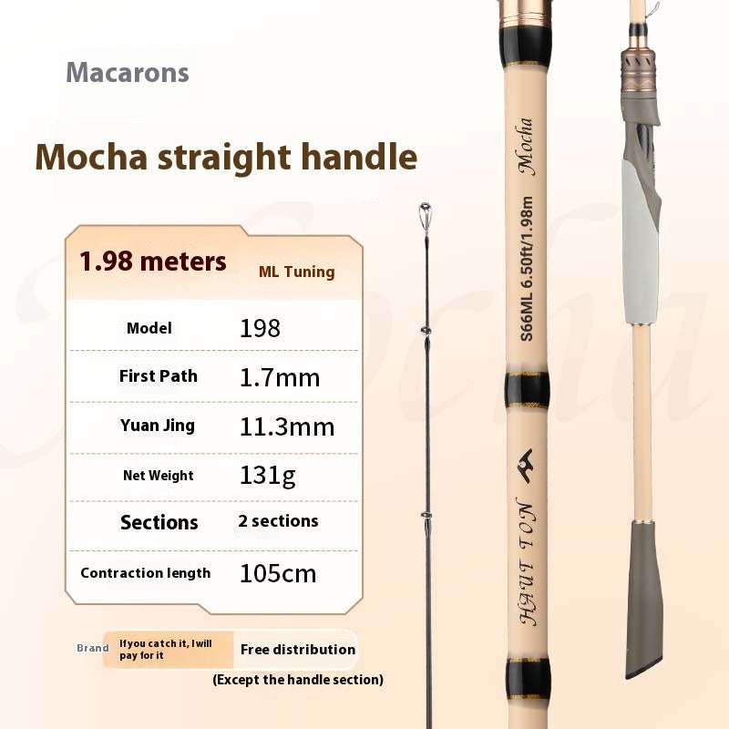 1.68m UL Micro Lure Rod 2.1m Universal Long Casting Fishing Rod Carbon EVA Handle Fishing Rod Black Rod