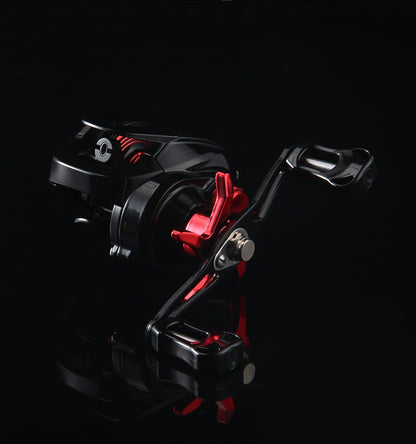 Electroplated Universal Water Drop Reel Lure Casting Fishing Reel with Drag Alarm 7.2:1 Metal Fishing Reel