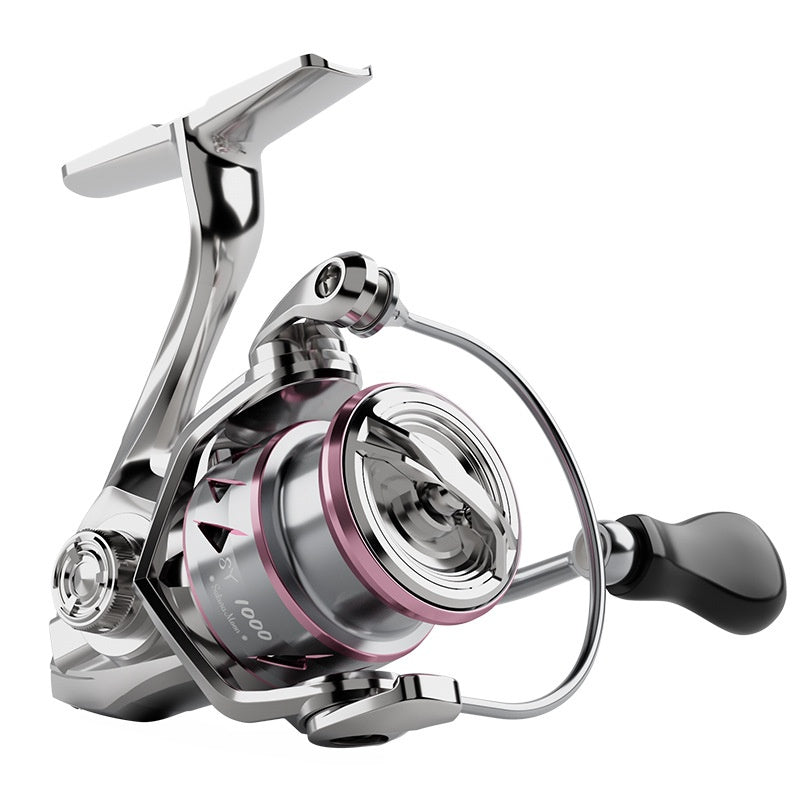 121g Carbon Micro Spinning Reel Sakura Moon Fishing Lure Reel 5.2:1 Gear Ratio Electroplated Fishing Reel