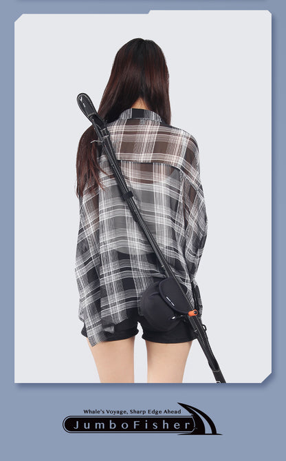 Lure Rod Bag Universal Rod Holder Bag Adjustable Length Width with Velcro Spinning Wheel Bag