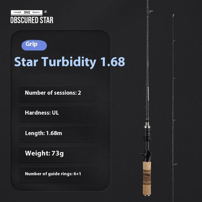 Full Set Fuji O-Ring Micro Object Worm Rod Large Taper Mouth Rod High Carbon Lure Long Casting Rod Carbon Soft Wood Ultra Light 68g