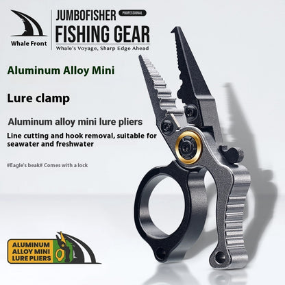 Lockable Aluminum Alloy Pliers Mini Lure Pliers Ring Opener Line Cutter Fishing Line Cutter Ring Cutter Line Cutter Only 28g