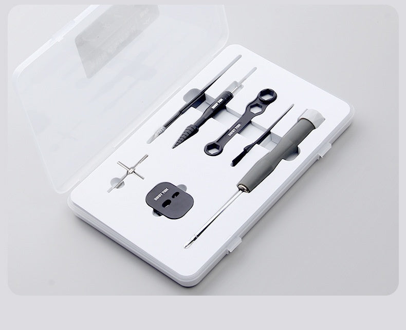 Fishing Reel Disassembly Repair Kit Fishing Reel Water Drop Reel Bearing Pin Remover Multi-Function Wrench Screwdriver Tweezers