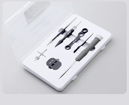 Fishing Reel Disassembly Repair Kit Fishing Reel Water Drop Reel Bearing Pin Remover Multi-Function Wrench Screwdriver Tweezers