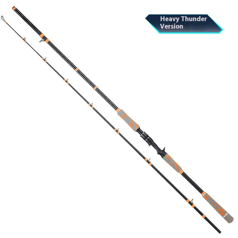 XXH Super Hard Thunder Strong Rod Light Thunder Heavy Thunder Universal XH Long Casting Lure Rod Heavy Grass Area Snakehead Fishing Rod 2.4m