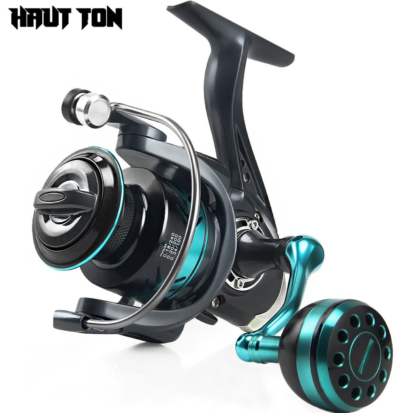 Spinning Wheel Wholesale Full Metal Blackened Fishing Wheel Lure Wheel Micro Fishing Wheel Sea Rod Wheel Big Fish Wheel DK