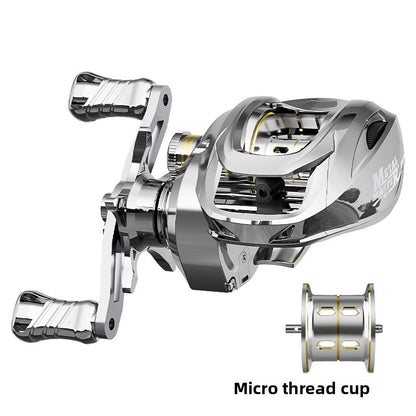 Custom Lure Baitcasting Reel Long Casting Anti-Explosion Line Fishing Reel with Drag Alarm Metal Master