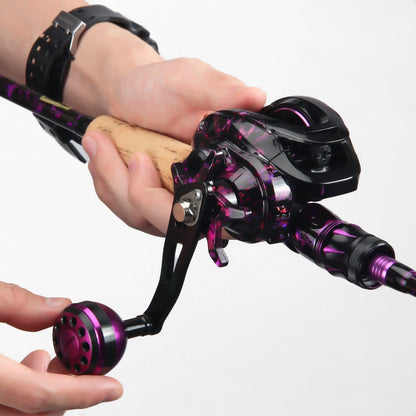 Water Drop Wheel Modified Metal Single Crank Handle Drum Wheel Single Crank Arm Fishing Wheel Spherical Grip Ball 36.6g New Product