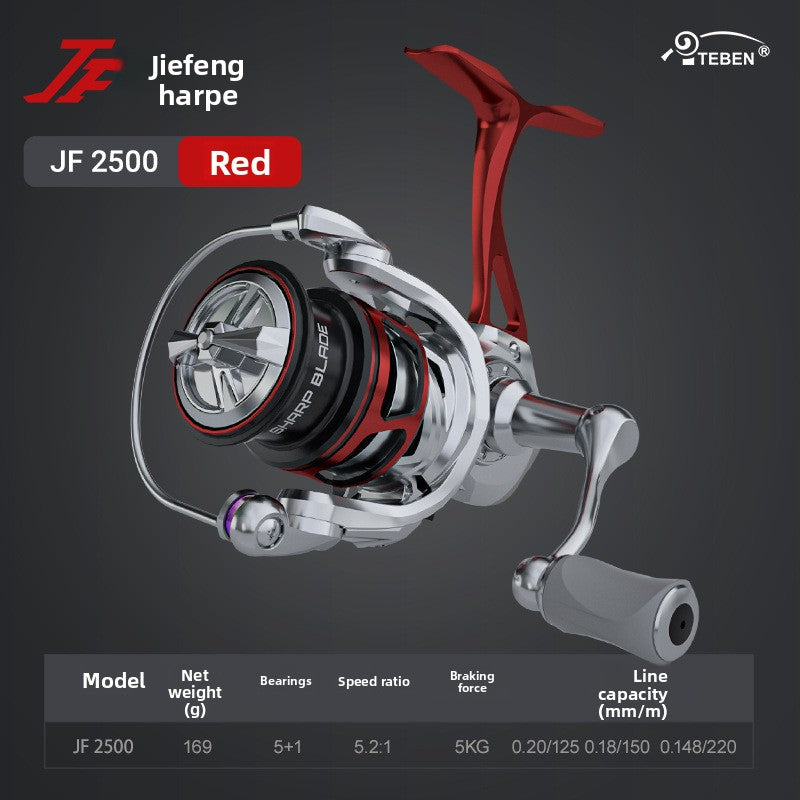 Jifeng Spinning Reel Wholesale 25 New Models Lure Carbon Fishing Reel Only 166g Micro Fishing Reel 5+1 Bearings