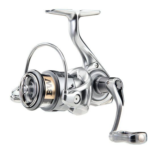 Haodun Micro Fishing Reel Long Casting Lure Carbon Spinning Reel Screw-in Handle 5+1 Bearings Stream Crappie Reel