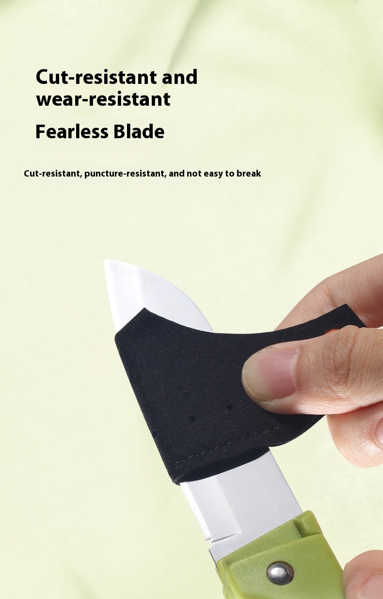 Spinning Wheel Casting Anti-Cut Finger Gloves Genuine Leather Anti-Cut Wear-Resistant Thickened Finger Gloves Wholesale Lure Fishing Gear
