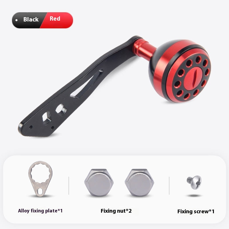 Water Drop Wheel Modified Metal Single Crank Handle Drum Wheel Single Crank Arm Fishing Wheel Spherical Grip Ball 36.6g New Product