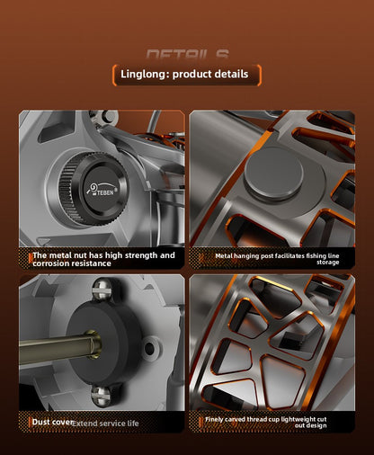 Linglong Spinning Reel Youth Edition Wholesale 2025 New Model Micro Lure Fishing Reel Only 109g Fishing Reel 5+1