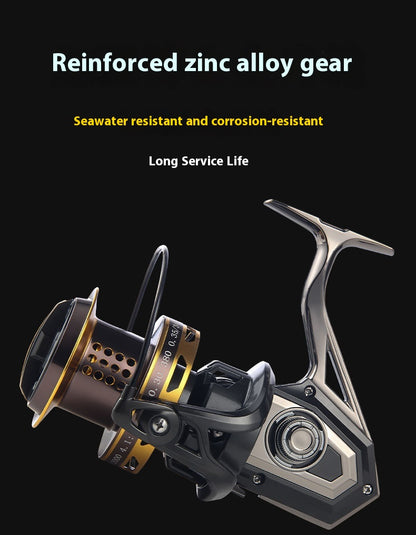 Spinning Reel Long Casting Sea Rod Reel Casting Reel Fishing Reel 12000 Fish Reel Sea Rod Reel Fishing Line Reel Anchor Reel Fishing Gear