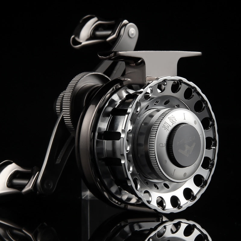 Micro Lead Raft Wheel Front Casting Wheel Bridge Raft Boat Raft Wheel Ice Fishing Wheel One-Key Magnetic Brake Slow-Descent Raft Fishing Wheel