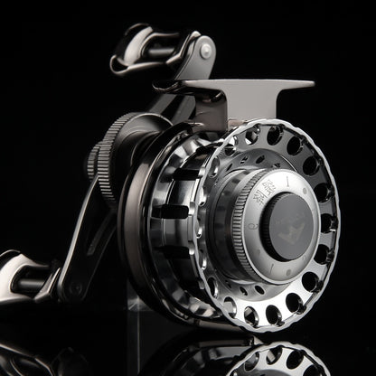 Micro Lead Raft Wheel Front Casting Wheel Bridge Raft Boat Raft Wheel Ice Fishing Wheel One-Key Magnetic Brake Slow-Descent Raft Fishing Wheel