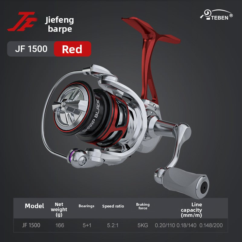 Jifeng Spinning Reel Wholesale 25 New Models Lure Carbon Fishing Reel Only 166g Micro Fishing Reel 5+1 Bearings