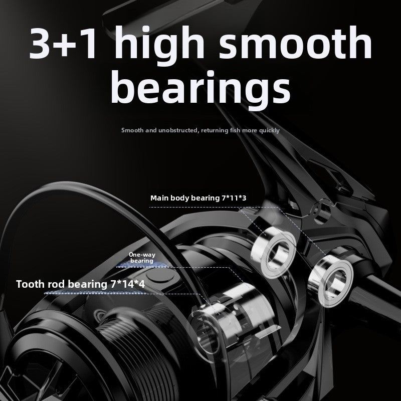 Fishing Reel Wholesale Long Casting Reel Sea Rod Reel Sea Fishing Reel Micro Lure Spinning Reel 5.2:1 BS