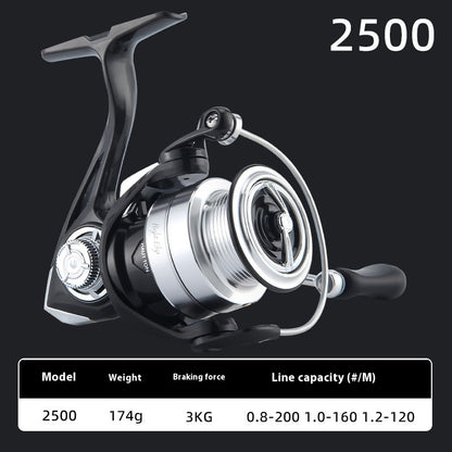 Night Blade Spinning Reel Lure Casting Reel Carbon Fiber Saltwater Resistant Fishing Reel 5+1 Stainless Steel Bearing Micro Reel