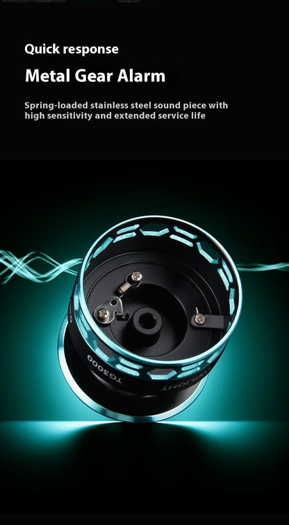 Gap-Free Long Casting Lure Spinning Reel Double Handle Squid Reel Micro Fishing Reel 5.2:1 Casting Reel Fishing Reel