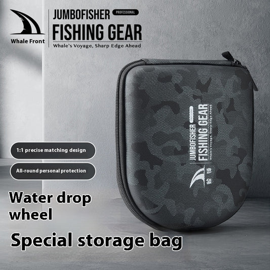 Whale Front Lure Baitcasting Reel Universal Camouflage Storage Bag Thickened Shockproof Fishing Reel Protective Bag Wholesale Fishing Reel Protective Bag