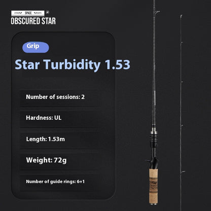 Full Set Fuji O-Ring Micro Object Worm Rod Large Taper Mouth Rod High Carbon Lure Long Casting Rod Carbon Soft Wood Ultra Light 68g