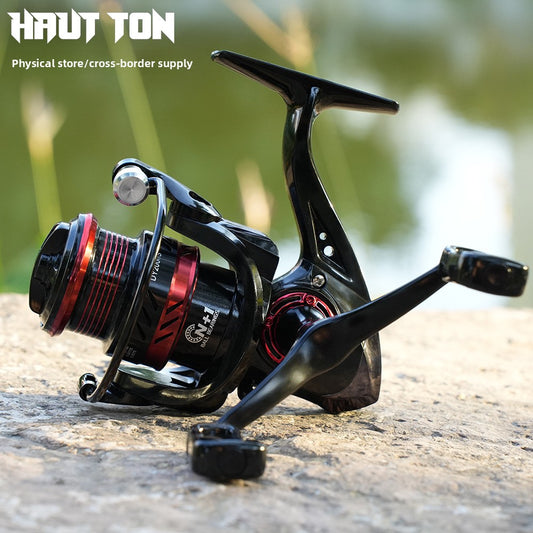 Double Crank Handle Spinning Reel Full Metal Line Cup Lure Fishing Reel Gapless Fishing Reel Long Casting Sea Rod Reel DY