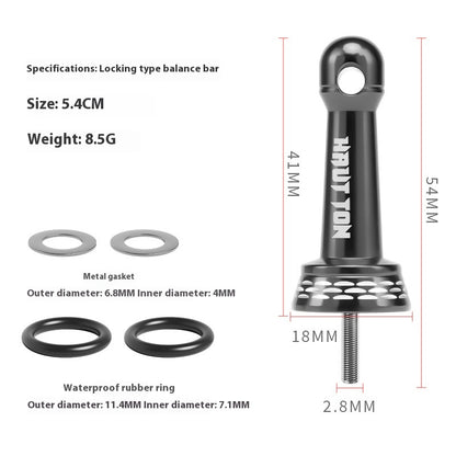 Spinning Wheel Metal Balance Rod Fishing Wheel Anti-Collision Rod Modified Fishing Wheel Rocker Arm Nut Accessories Can Hang Bait