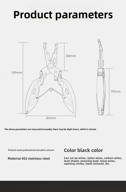 Multifunctional Fish Control Device Micro Lure Pliers Set Fishing Fish Lifting Device Beginner Fish Gripper Can Cut PE Line