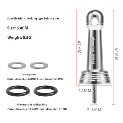 Spinning Wheel Metal Double Crank Arm Fishing Wheel CNC Crank Handle DIY Modified Grip Compatible with 1000-4000 Models