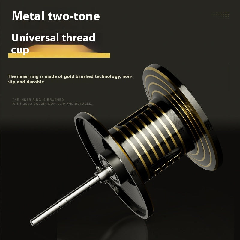Electroplated Universal Water Drop Reel Lure Casting Fishing Reel with Drag Alarm 7.2:1 Metal Fishing Reel