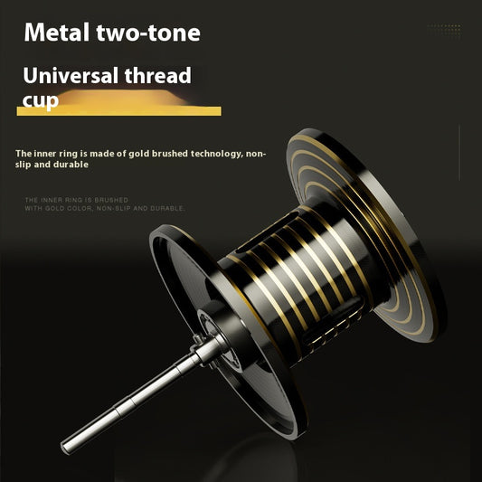 Electroplated Universal Water Drop Reel Lure Casting Fishing Reel with Drag Alarm 7.2:1 Metal Fishing Reel