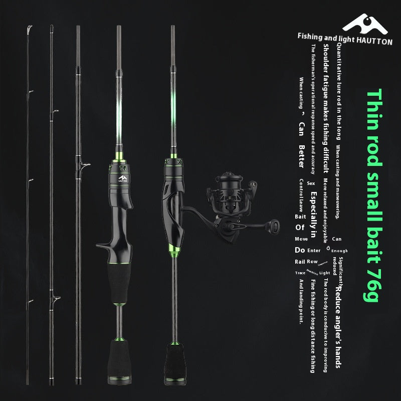 Full Set Fuji O-Ring Lure Rod Wholesale 4-Section Micro Object Mouth Rod Retractable Length Only 45cm Portable Fishing Rod